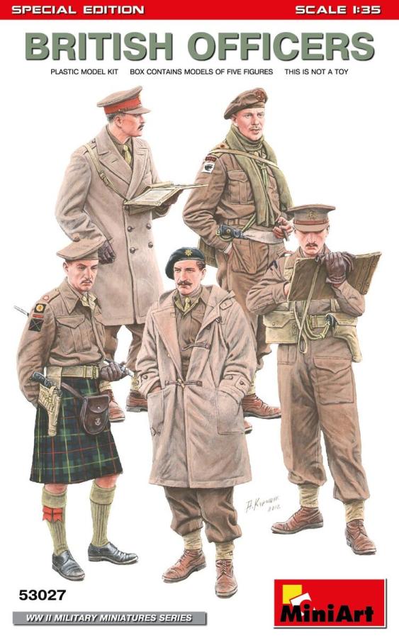 Miniart 1/35 British Officers, Special Edition