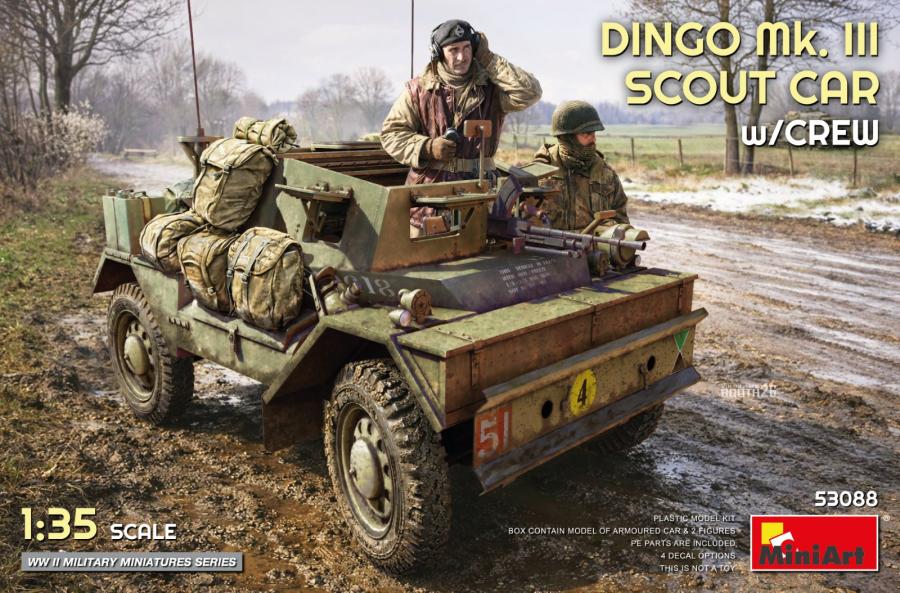 Miniart 1/35 Dingo Mk. III Scout Car w/ Crew