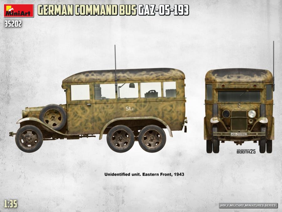 Miniart 1/35 German Command Bus GAZ-05-193