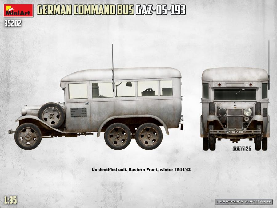 Miniart 1/35 German Command Bus GAZ-05-193