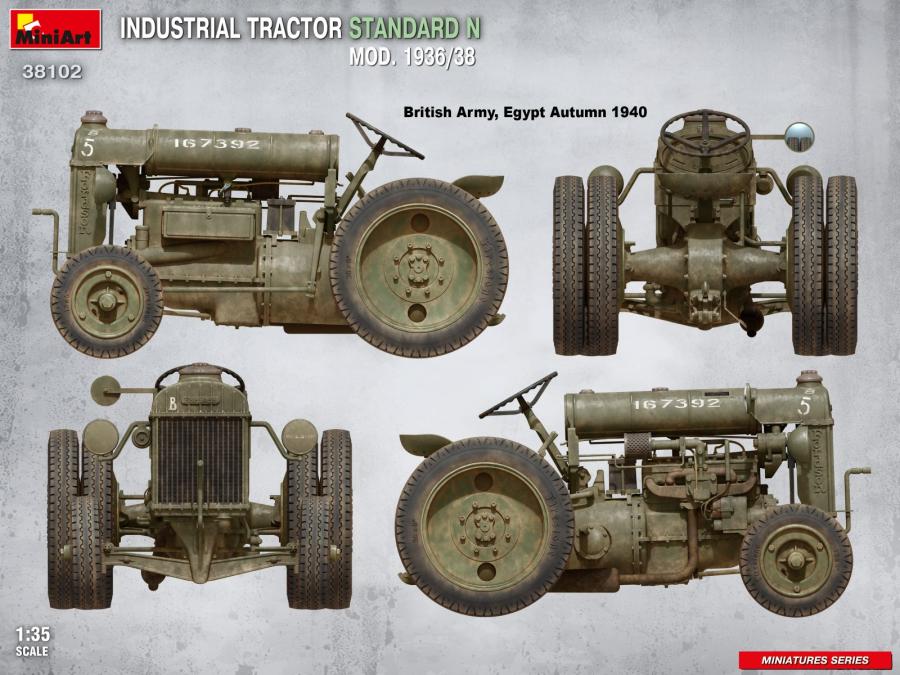 Miniart 1/35 Industrial Tractor Standard N Mod. 1936/38
