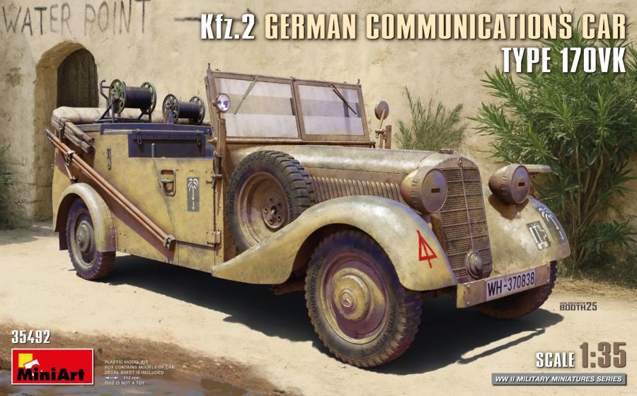Miniart 1/35 Kfz.2 German Communications Car Type 170VK