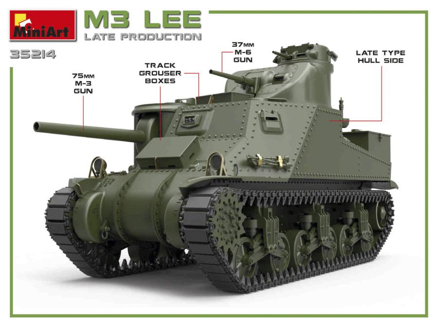 Miniart 1/35 M3 Lee Late Prod.