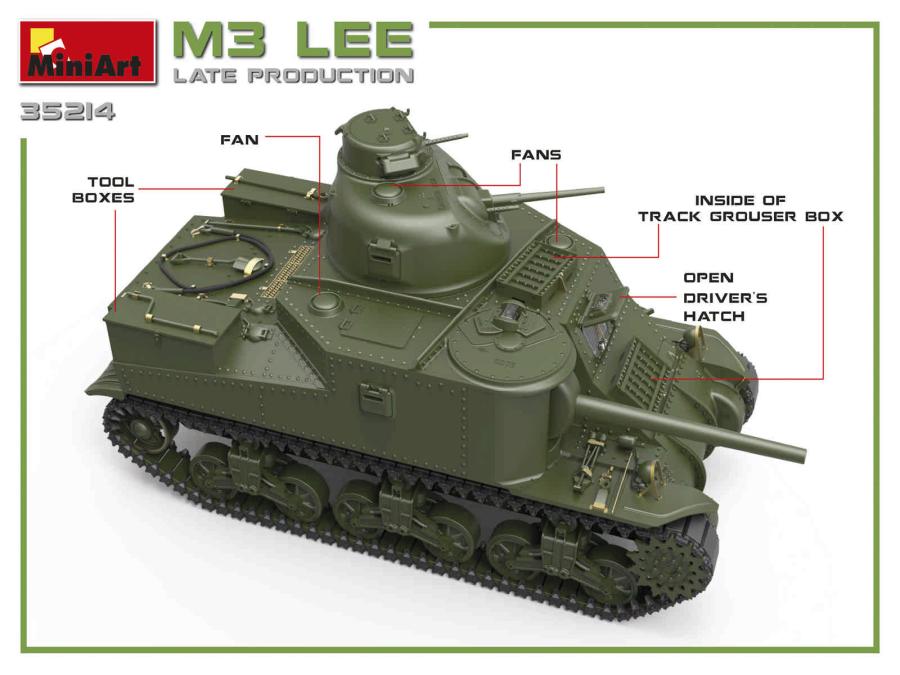 Miniart 1/35 M3 Lee Late Prod.
