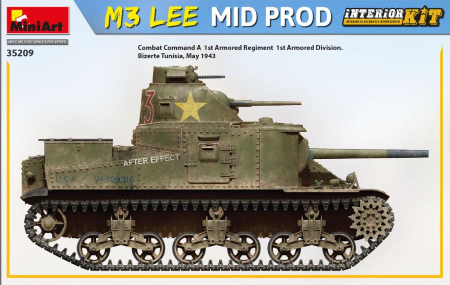 Miniart 1/35 M3 Lee Mid Prod. (Interior Kit)