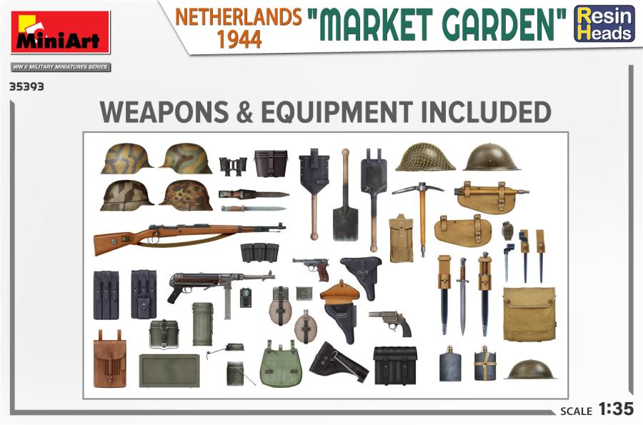 Miniart 1/35 Market Garden set (Netherlands 1944) with Resin Heads