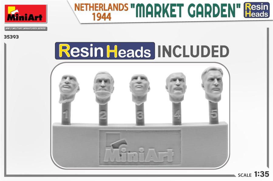 Miniart 1/35 Market Garden set (Netherlands 1944) with Resin Heads
