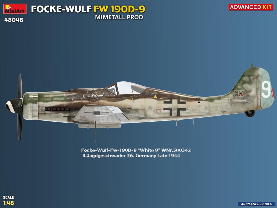 Miniart 1/48 Focke-Wulf Fw 190D-9. Mimetall Prod. Advanced Kit