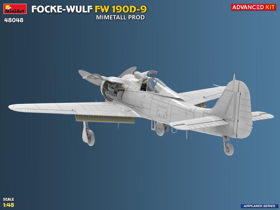 Miniart 1/48 Focke-Wulf Fw 190D-9. Mimetall Prod. Advanced Kit