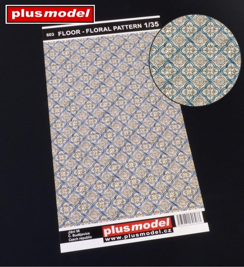 Plusmodel 1/35 Floor – floral pattern