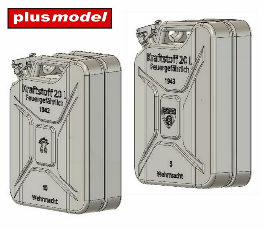 Plusmodel 1/35 German canisters late – Mirona, WKO