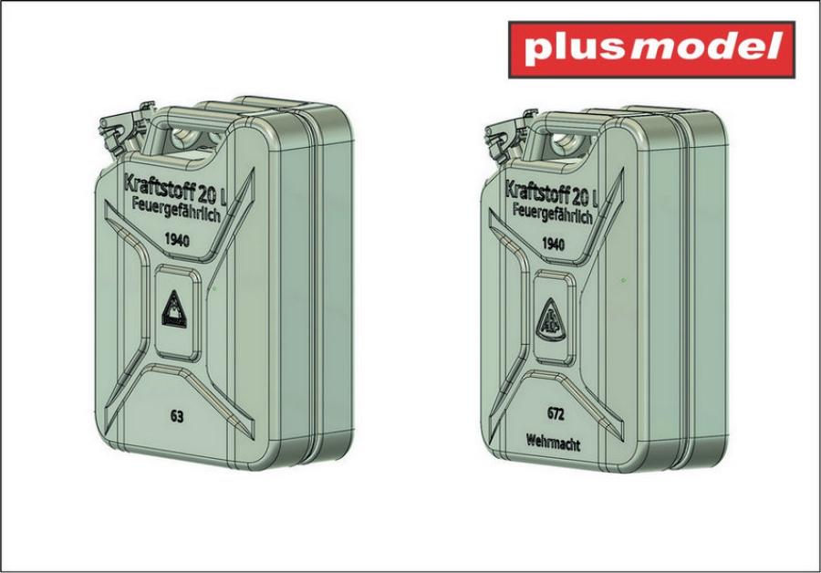 Plusmodel 1/35 German canisters late Schwelm, ABP