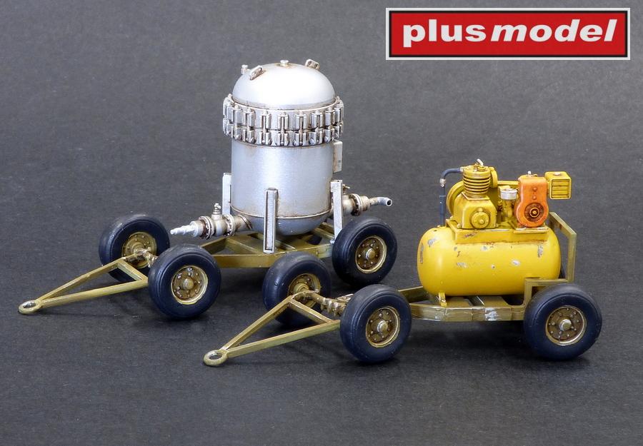 Plusmodel 1/48 Trailer Mk II with compressor and fuel filter