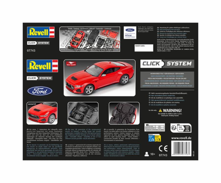 Revell 1/25 2024 Ford Mustang GT (Easy Click System)