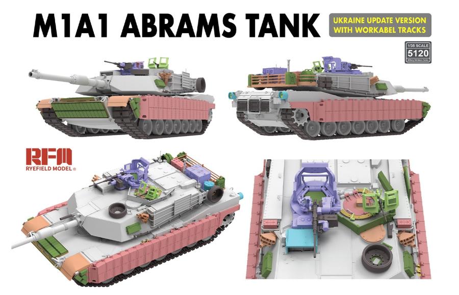 Ryefield 1/35 M1A1 Abrams Tank Ukraine