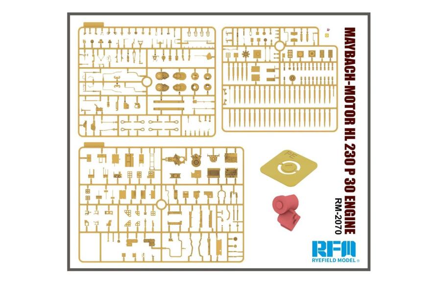 Ryefield 1/35 Maybach-Motor HL 230 P 30 Engine