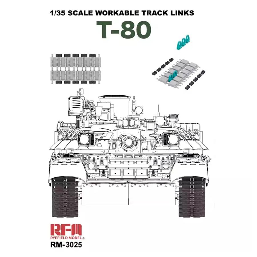 Ryefield 1/35 Workable Track Links for T-80