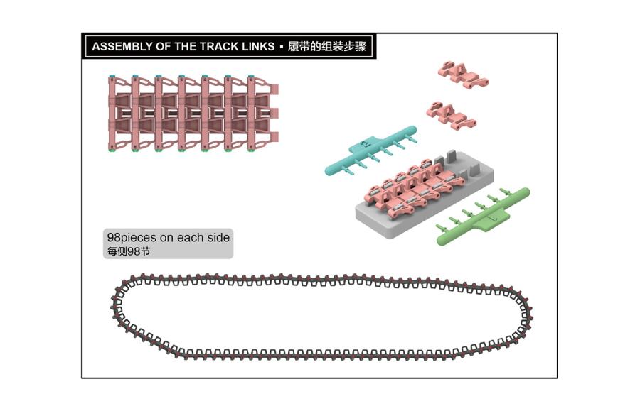 Ryefield 1/35 Workable tracks for Pz.III/IV.early production (40cm)
