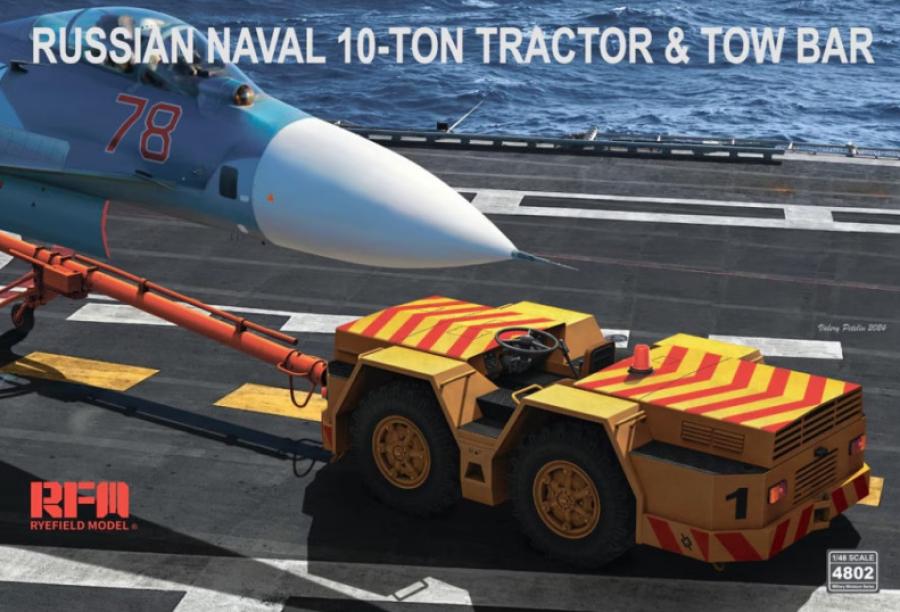 Ryefield 1/48 Russian Naval 10-Ton Tractor & Tow Bar