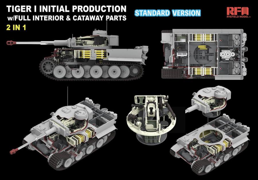 Ryefield Tiger I Initial Production Early 1943 w/ Full Interior Standard Version