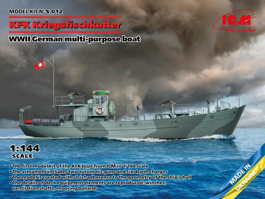 1/144 KFK Kriegsfischkutter, WWII German boat