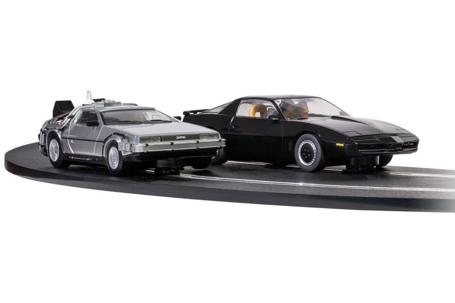 Scalextric Back to the Future vs Knight Rider 1980's Race Set