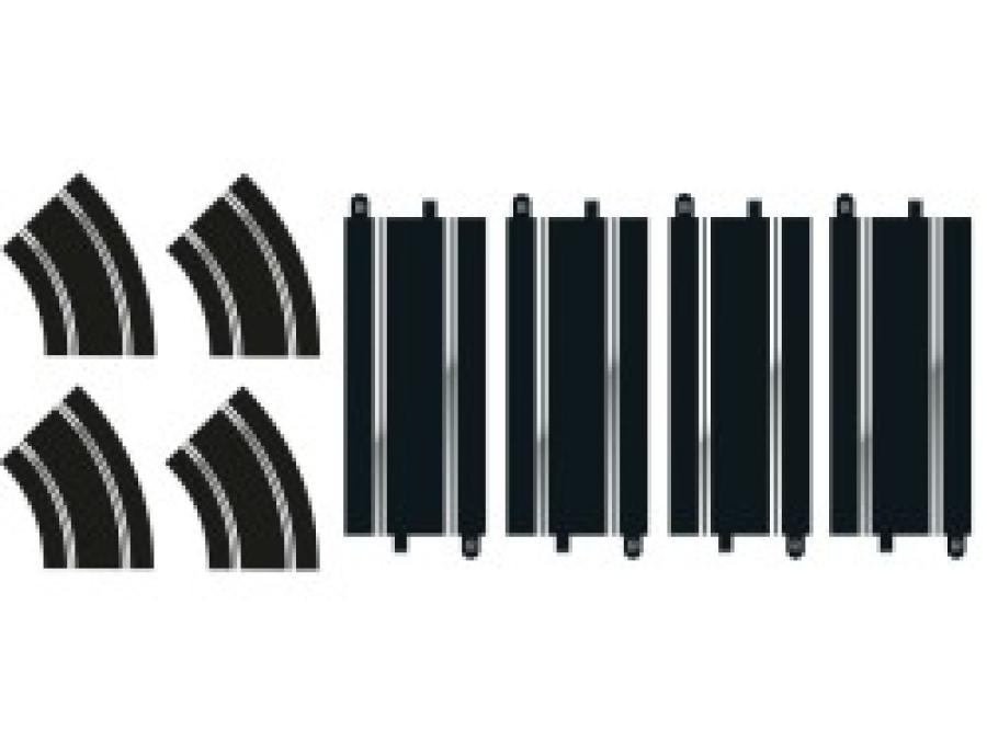 Standard straight and R2 curve track ex