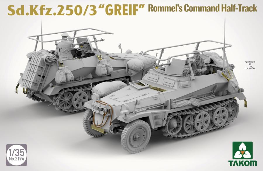 Takom 1/35 Sd.Kfz. 250/3 GREIF Rommel's Command Half-Track