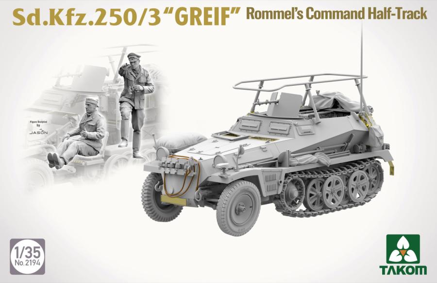 Takom 1/35 Sd.Kfz. 250/3 GREIF Rommel's Command Half-Track
