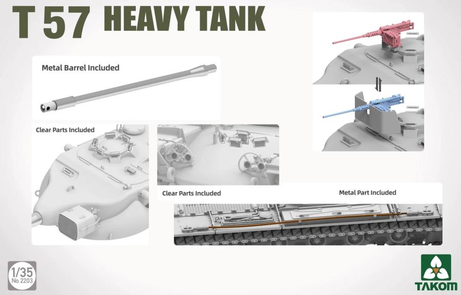 Takom 1/35 T57 Heavy Tank