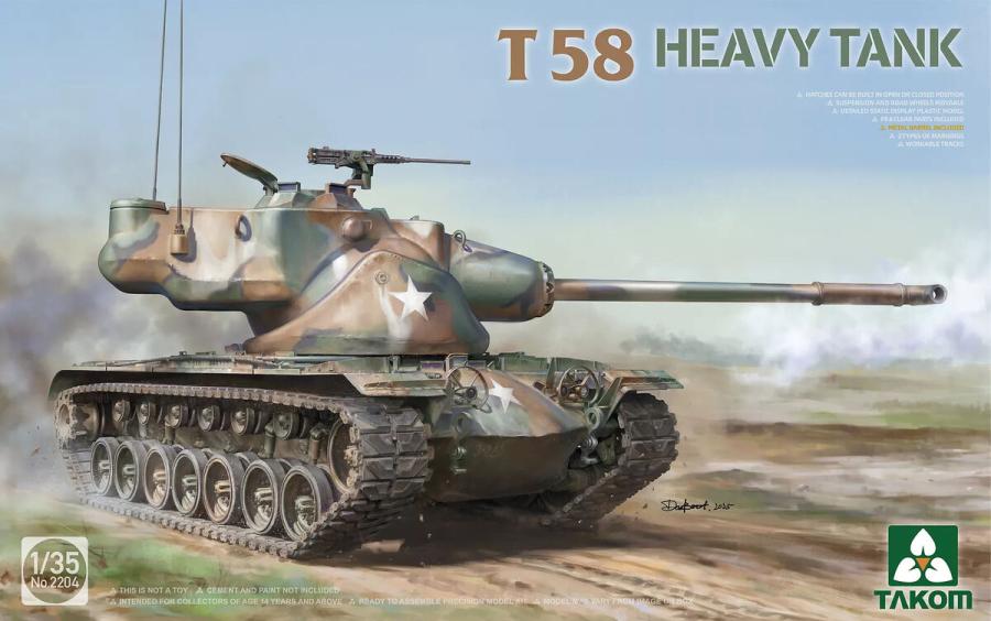 Takom 1/35 T58 Heavy Tank