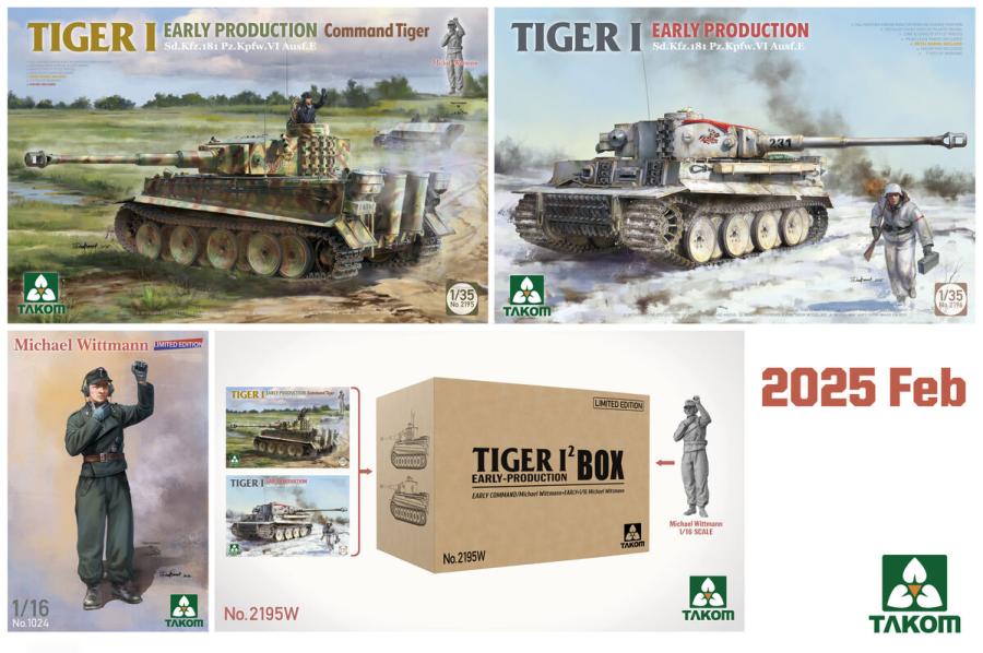 Takom 1/35 Tiger I  Early production² Box set