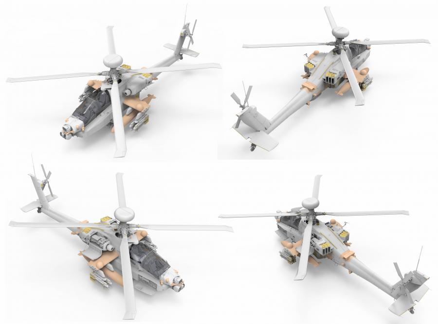 Takom 1/35 AH-64DI SARAF Attack Helicopter