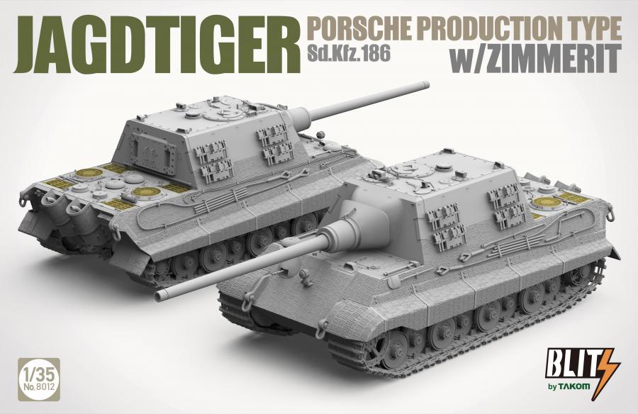 Takom 1/35 Jagdtiger (Porsche) with Zimmerit