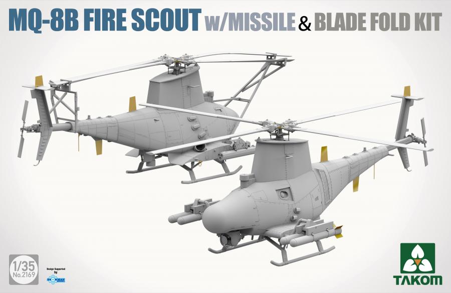 Takom 1/35 MQ-8B Fire Scout w/Missile & Blade Fold Kit