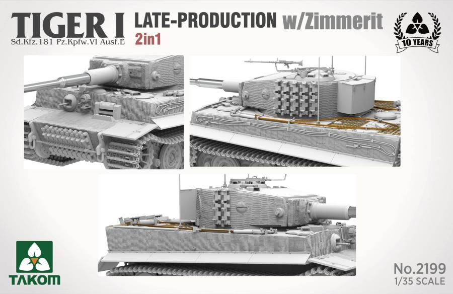 Takom 1/35 Tiger I Late w/Zimmerit