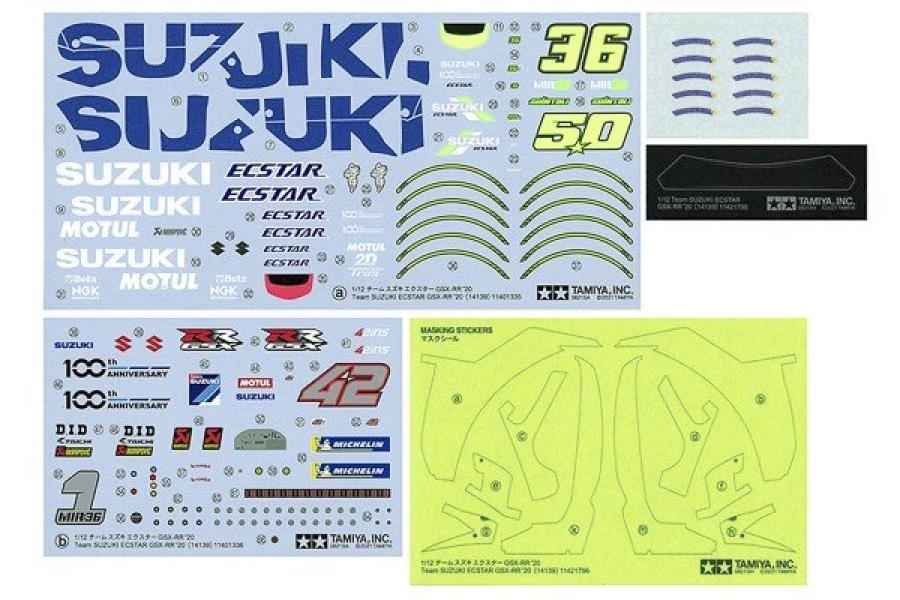 Tamiya 1/12 Team Suzuki ECSTAR GSX-RR '20 pienoismalli