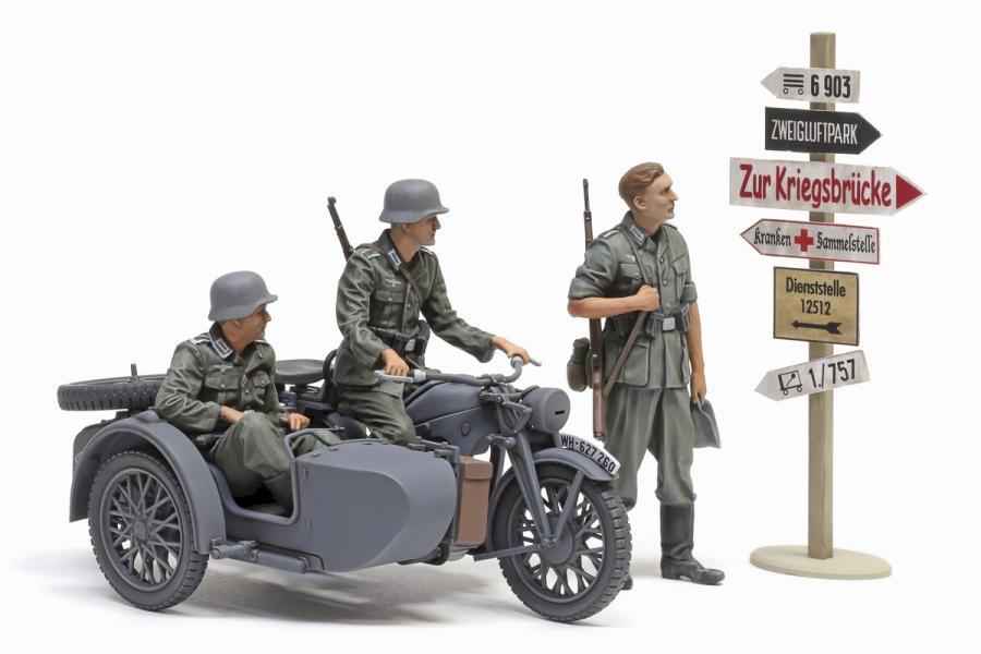 Tamiya 1/35 German KS600 Motorcycle & Sidecar