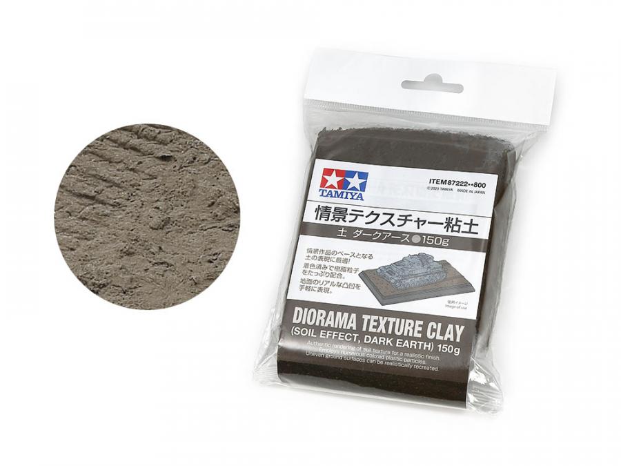 Tamiya Diorama Texture Clay (Soil Effect, Dark Earth)150g
