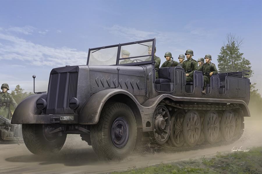 Trumpeter 1/35 Schwerer Zugkraftwagen 18 t Sd.Kfz.9 Artillery Version