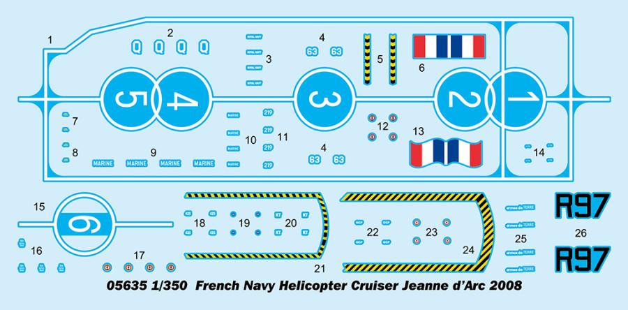 Trumpeter 1/350 French Navy Helicopter Cruiser Jeanne d’Arc 2008