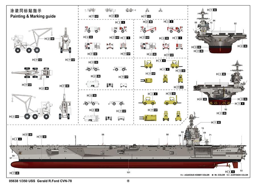 Trumpeter 1/350 USS Gerald R.Ford CVN-78