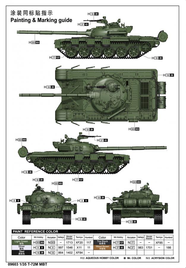 Trumpeter 1/35 T-72M MBT