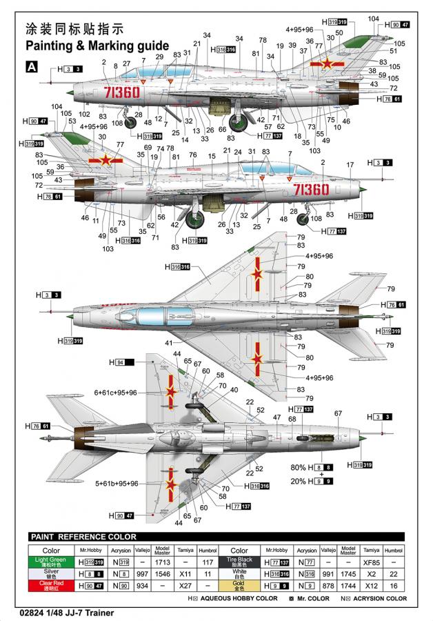Trumpeter 1/48 JJ-7 Trainer