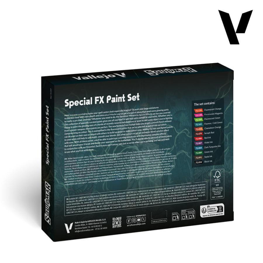 Vallejo Special FX paint set 12x18ml Squidmar Miniatures