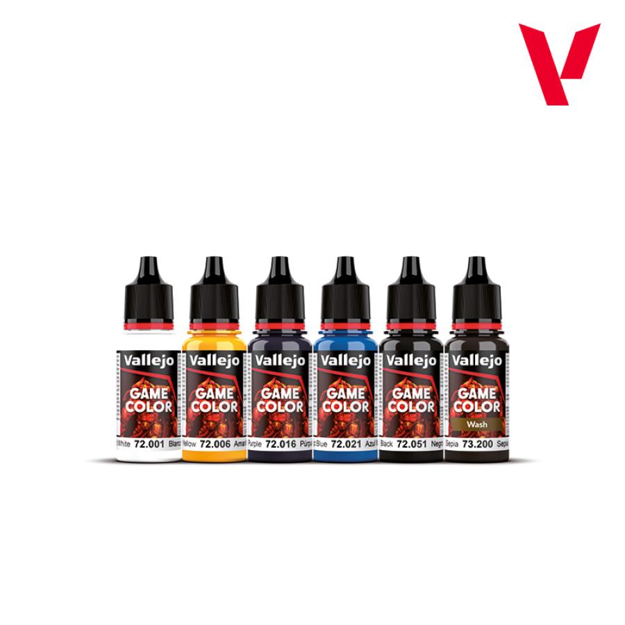 Vallejo Ultimate Game Color miniature set, Paint & Brushes