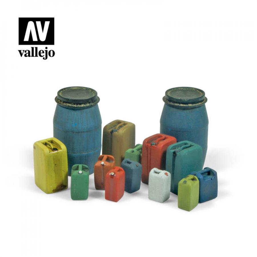 Vallejo 1/35 Assorted Modern Plastic Drums set #2 (14 pcs)