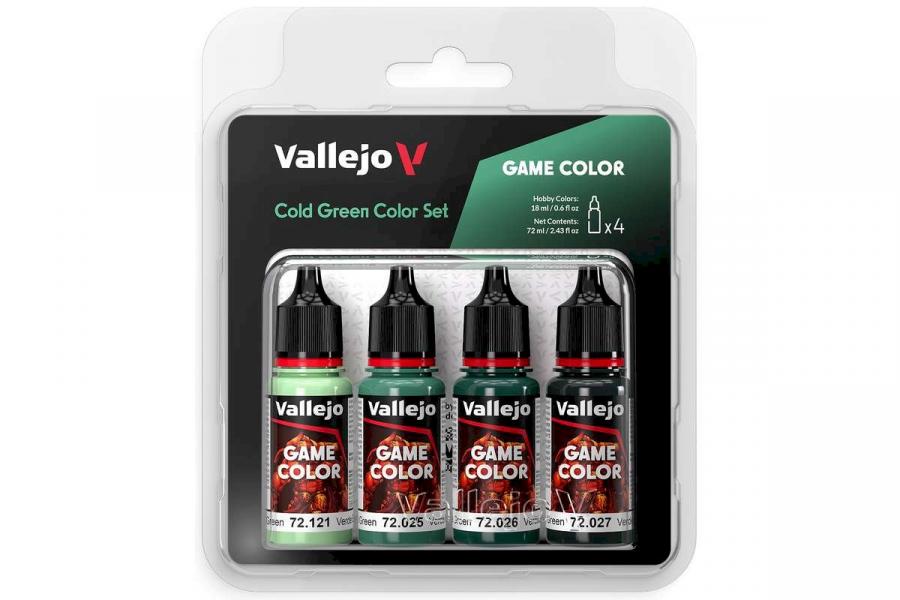 Vallejo Game Color, cold green color set 4x18ml maalisetti