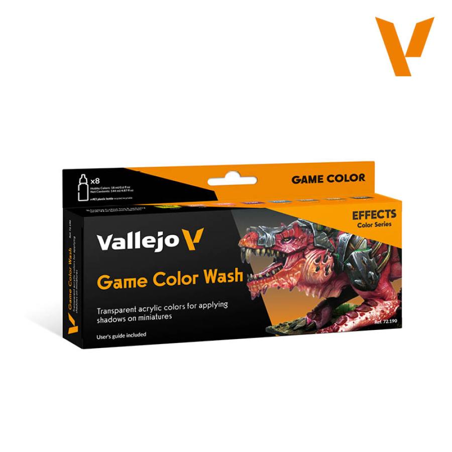 Vallejo Game Color Wash set 8 x 18ml maalisetti