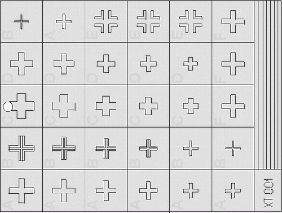 1/35 German Crosses 1 early, Paint Stencil